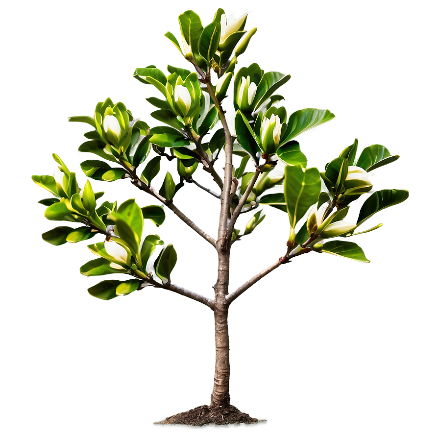 Young Magnolia Tree Growing PNG xlb39 PNG image with a transparent background, free high-resolution download