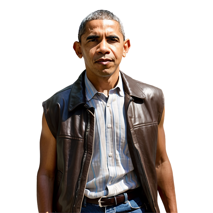 Young Obama PNG hau PNG image with a transparent background, free high-resolution download