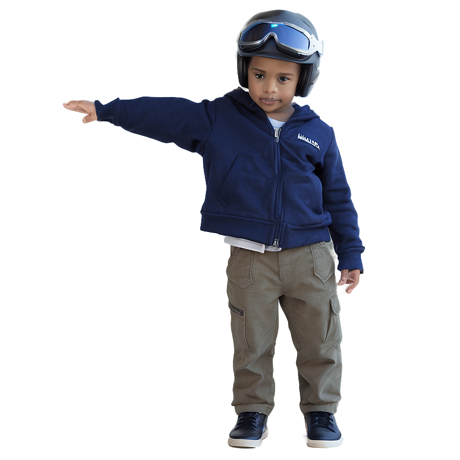 Young Pilot Costume Portrait