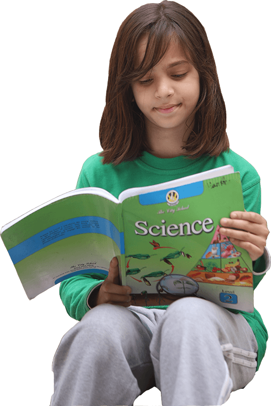 Young Student Reading Science Book