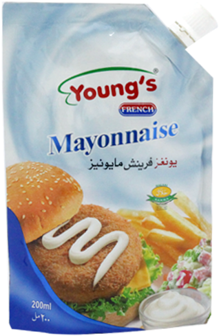 Youngs French Mayonnaise Pouch200ml