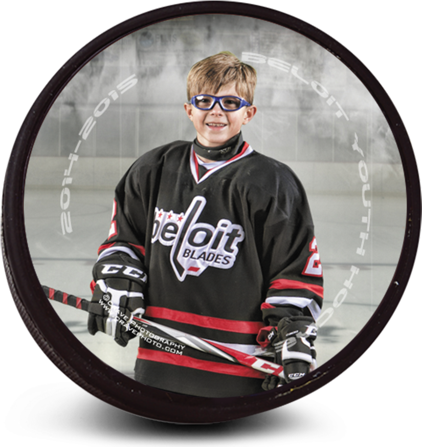 Youth Hockey Player Portrait