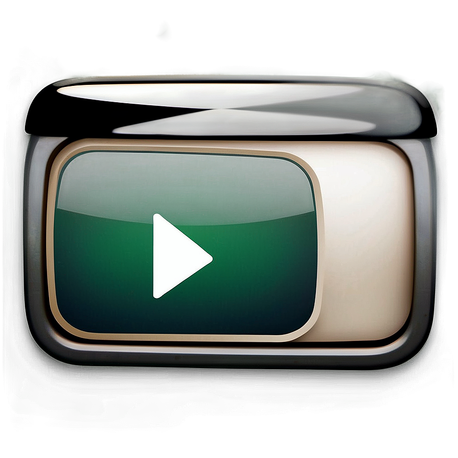 Youtube Icon Flat Design PNG 14 PNG with transparent background