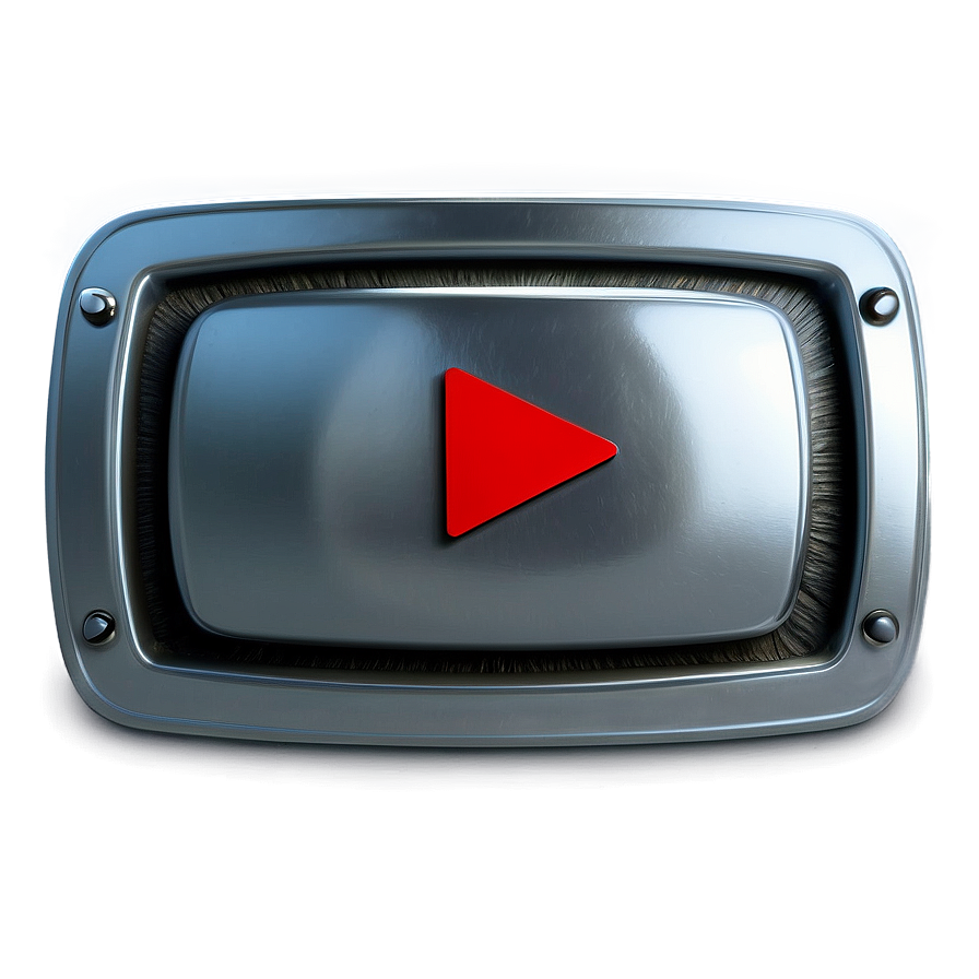 Youtube Silver Play Button PNG 51 PNG with transparent background
