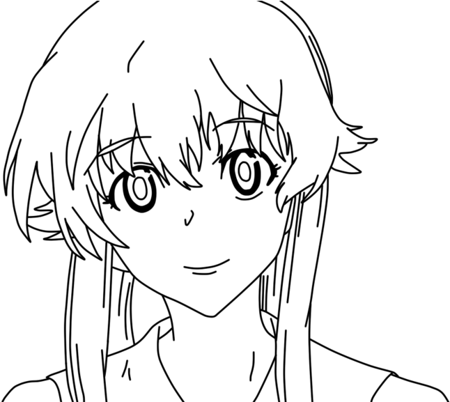 Mirai Nikki Yuno Gasai Knife - Yuno Gasai Para Dibujar, HD Png Download PNG with transparent background