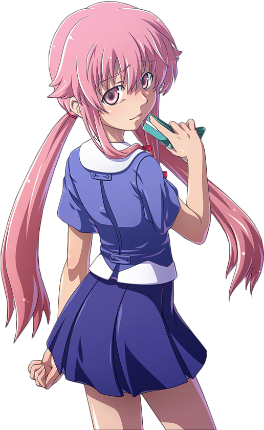 Yuno Gasai Pink Hair Anime Character