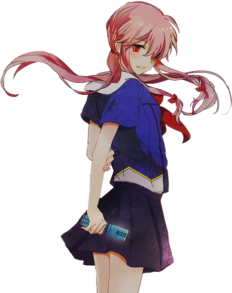 Yuno Gasai Png - Mirai Nikki Png Yuno, Transparent Png PNG with transparent background