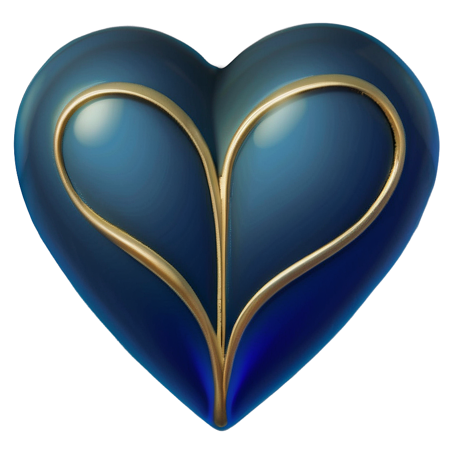 Zaffre Blue Heart Icon Png 97