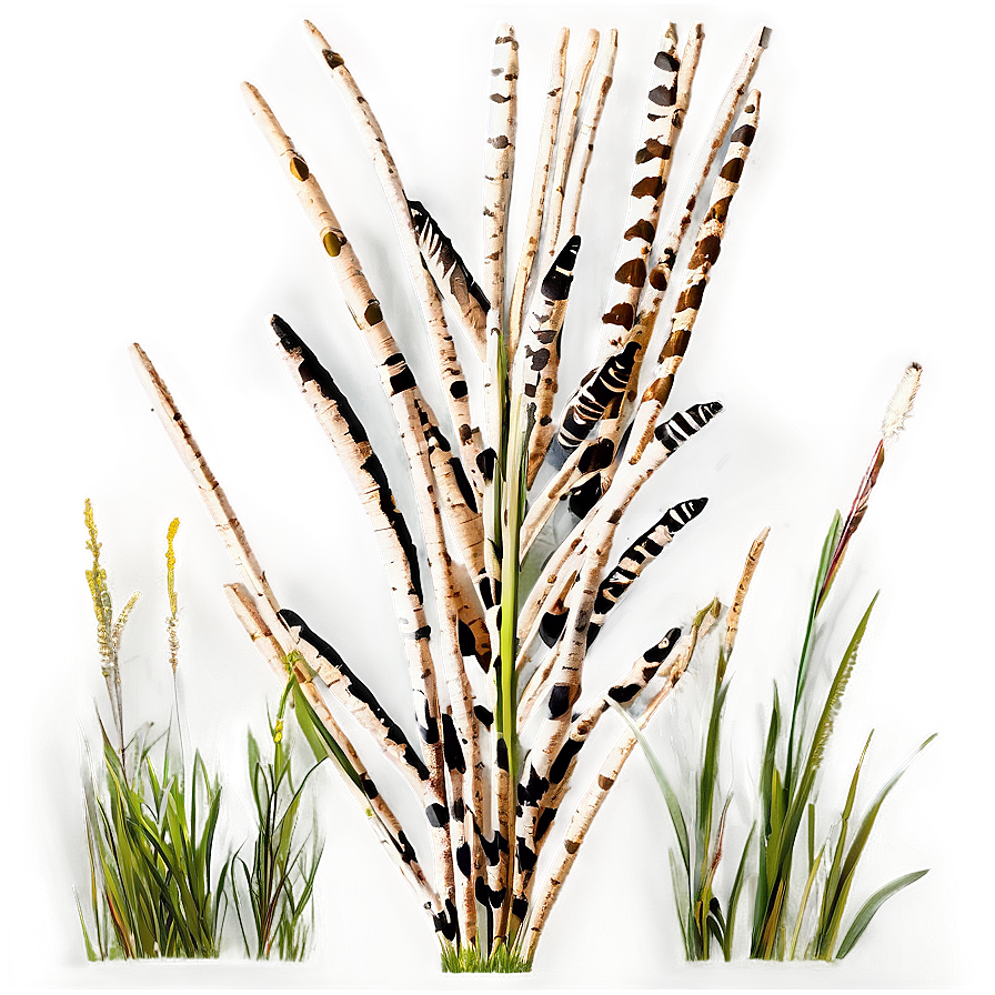 Zebra Grass Ornament Png 06212024