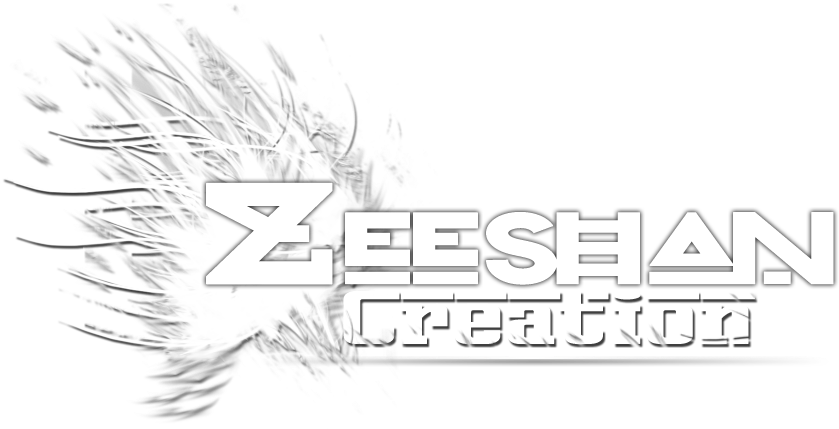 Zeeshan Creation Logo Exploding Effect