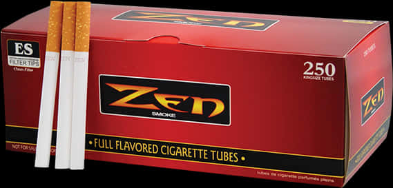 Zen Cigarette Tubes Packaging