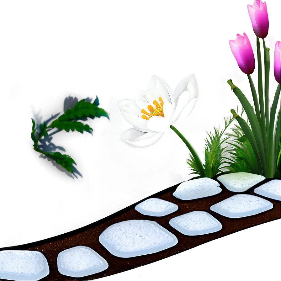 Zen Garden Flowers Png Ves