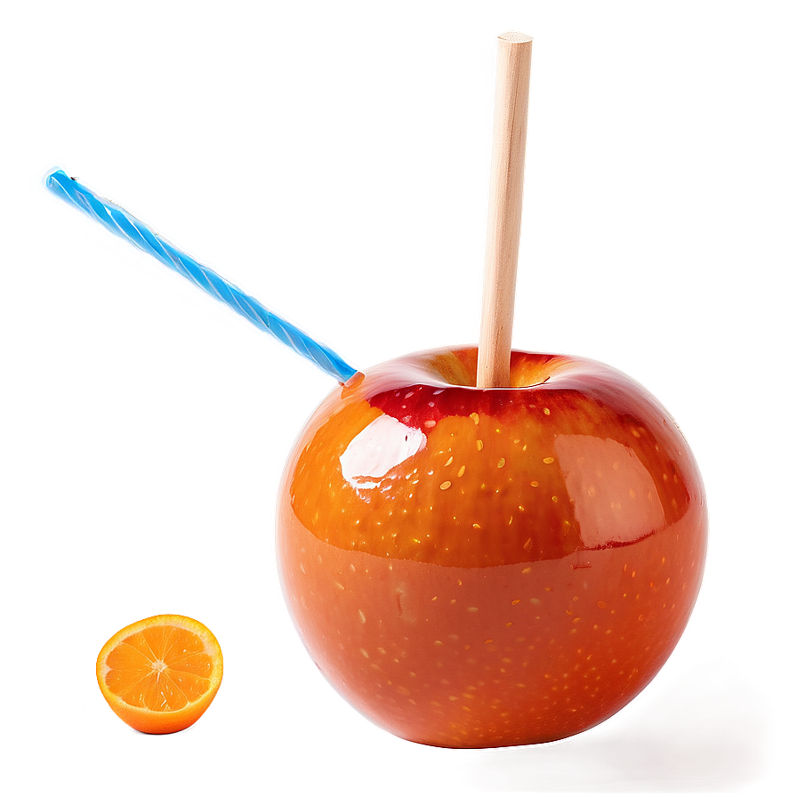 Zesty Orange Candy Apple Png 57