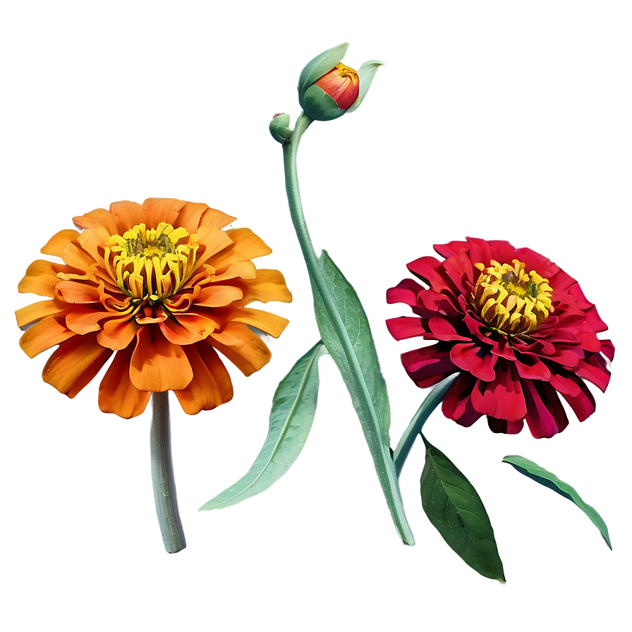 Zinnia Flower Sketch Png 05252024