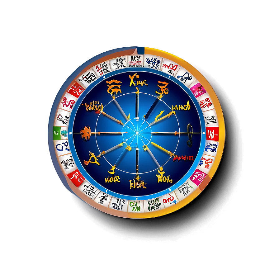 Zodiac Calendar PNG exo76 PNG with transparent background