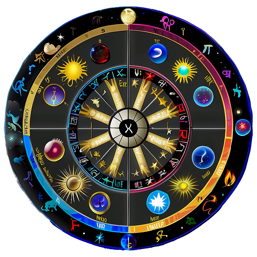 Zodiac Signs and Symbols Chart PNG 84 PNG with transparent background