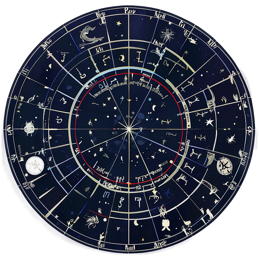 Zodiac Star Map PNG 24 PNG with transparent background