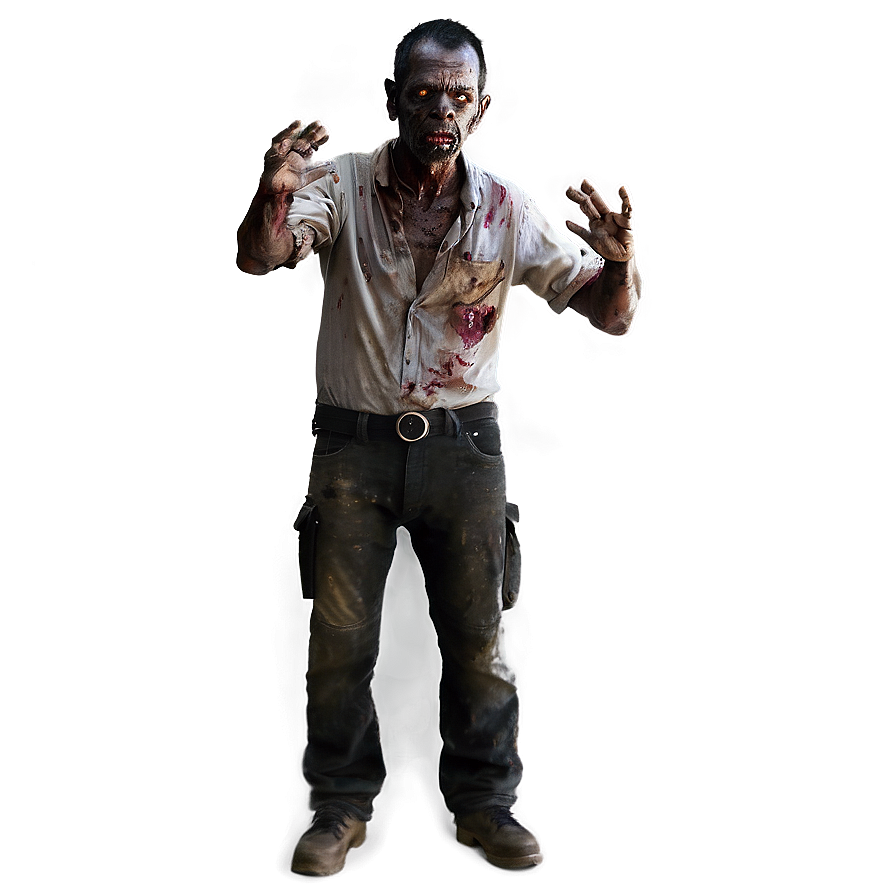 Zombie Apocalypse Survivor PNG rwd PNG with transparent background