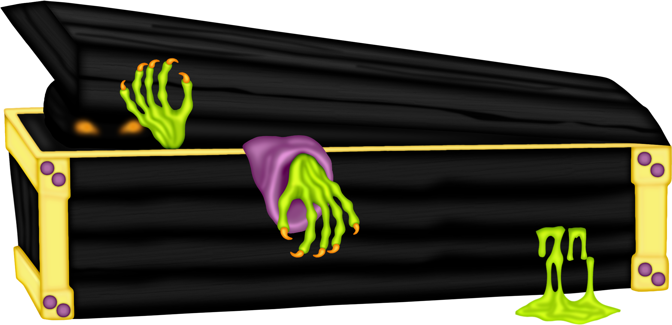 Images For Cartoon Coffin Clipart - Halloween Coffin Clipart PNG with transparent background