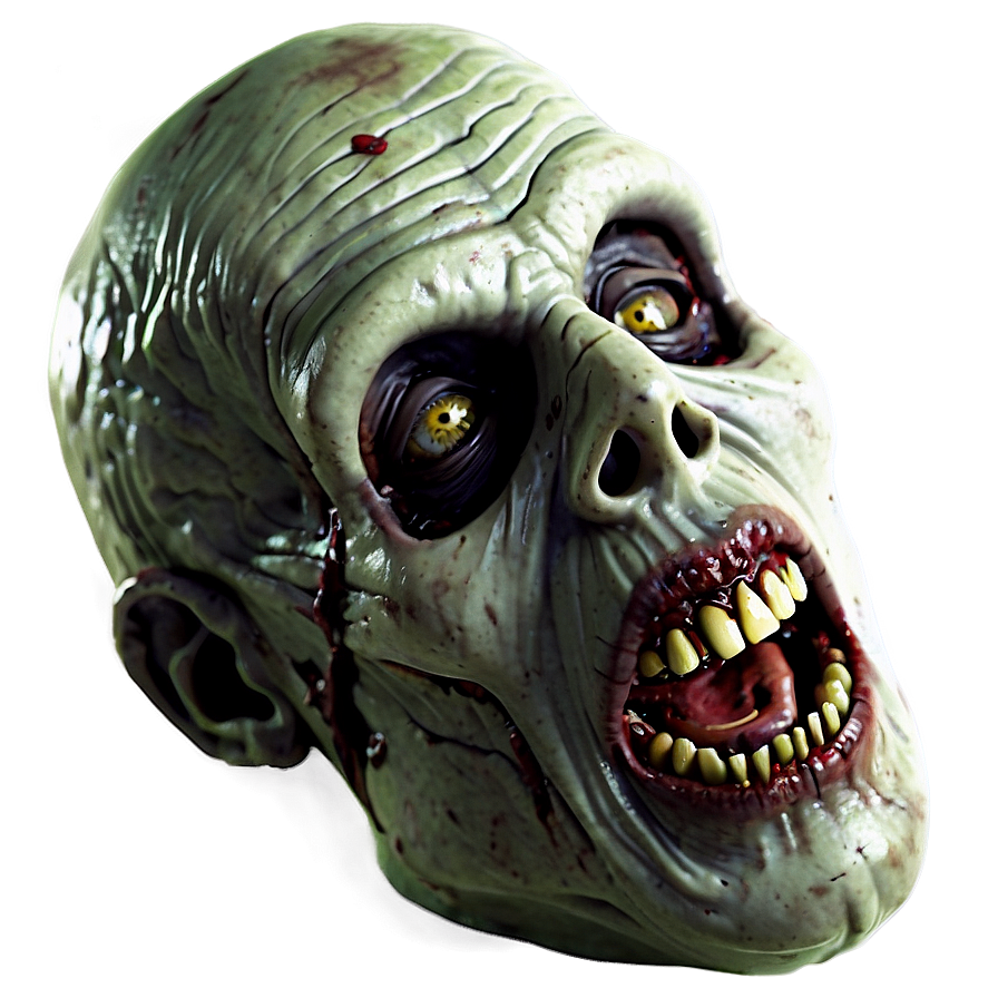 Zombie Head Horror Png 05242024