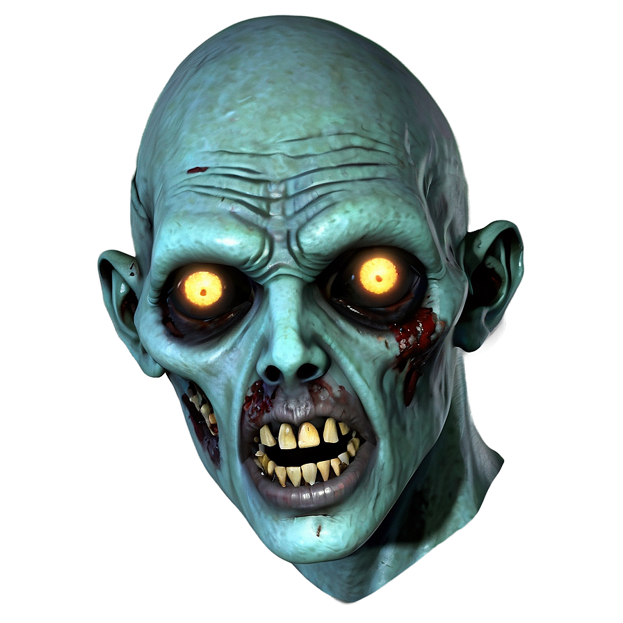 Zombie Head Horror Png Svm53