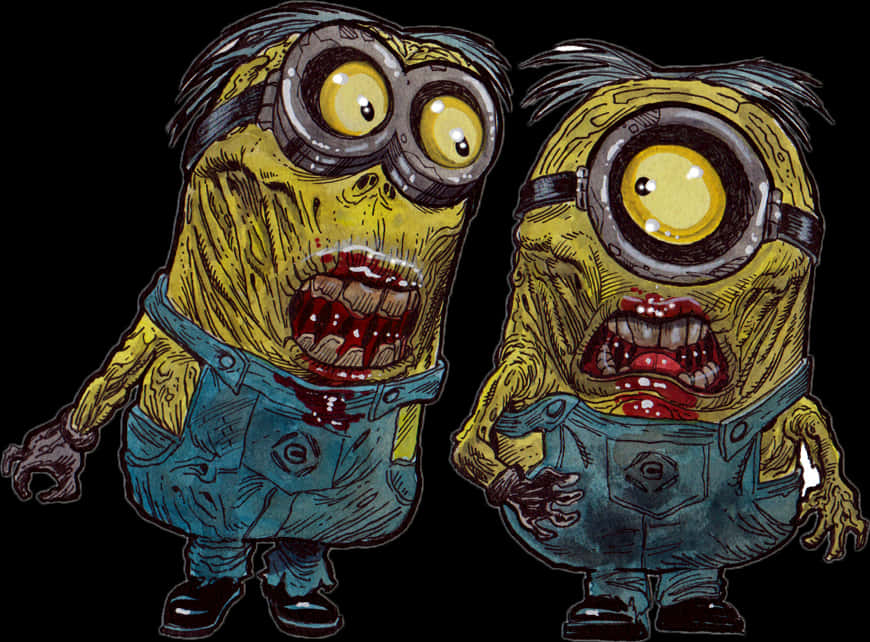 Minions Zombie Minionnn Image Download - Minion Zombie PNG image with a transparent background, free high-resolution download