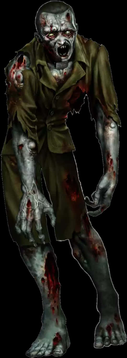 Zombie Png Image - Resident Evil Code Veronica Zombie, Transparent Png PNG with transparent background