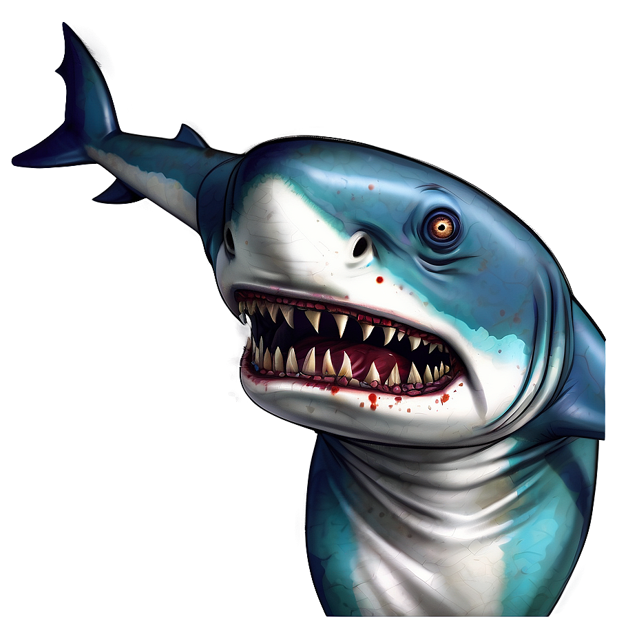 Zombie Shark Cartoon Png 06262024