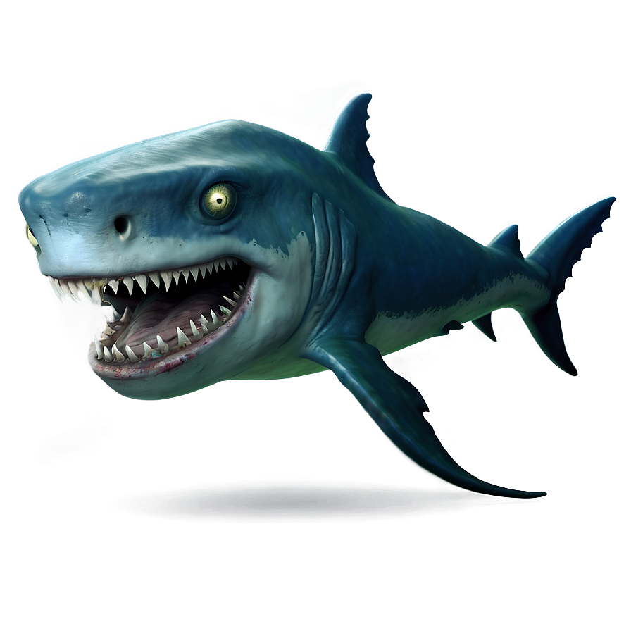 Zombie Shark Cartoon Png 98