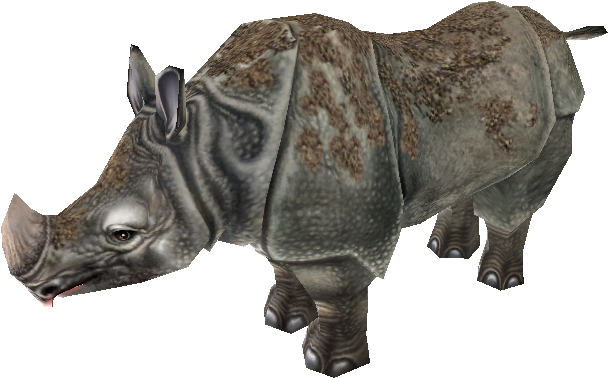 Zoo Tycoon 2 Javan Rhinoceros, HD Png Download PNG with transparent background