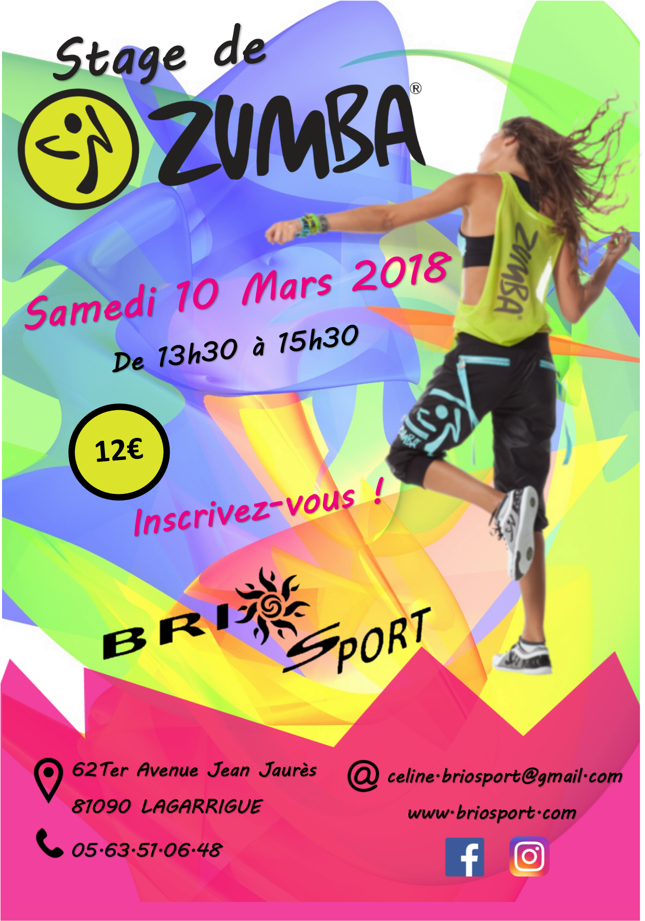 Zumba Dance Workshop Flyer2018