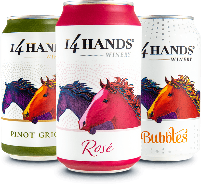 14 Hands Winery Canned Wines PNG Image