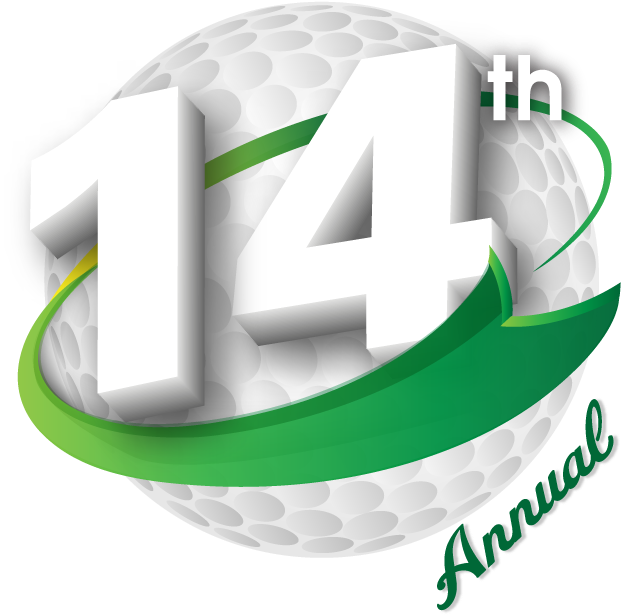 14th Annual Golf Event Logo PNG Image