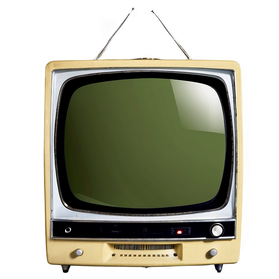 1960s Vintage Television Png Axh PNG Image