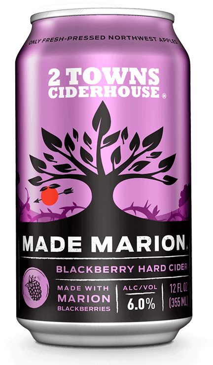 2 Towns Ciderhouse Made Marion Can PNG Image