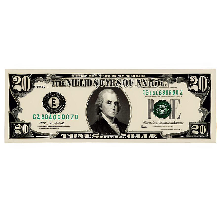 20 Dollar Bill Economic Symbol Png 80 PNG Image