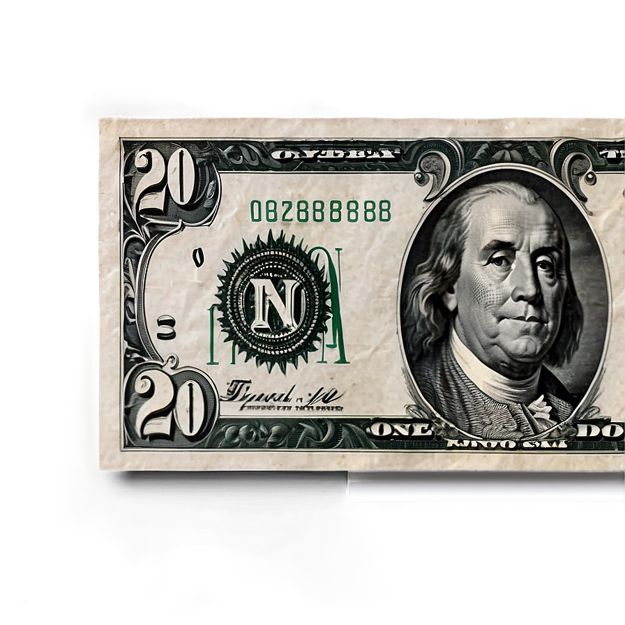 20 Dollar Bill Macro Shot Png 89 PNG Image