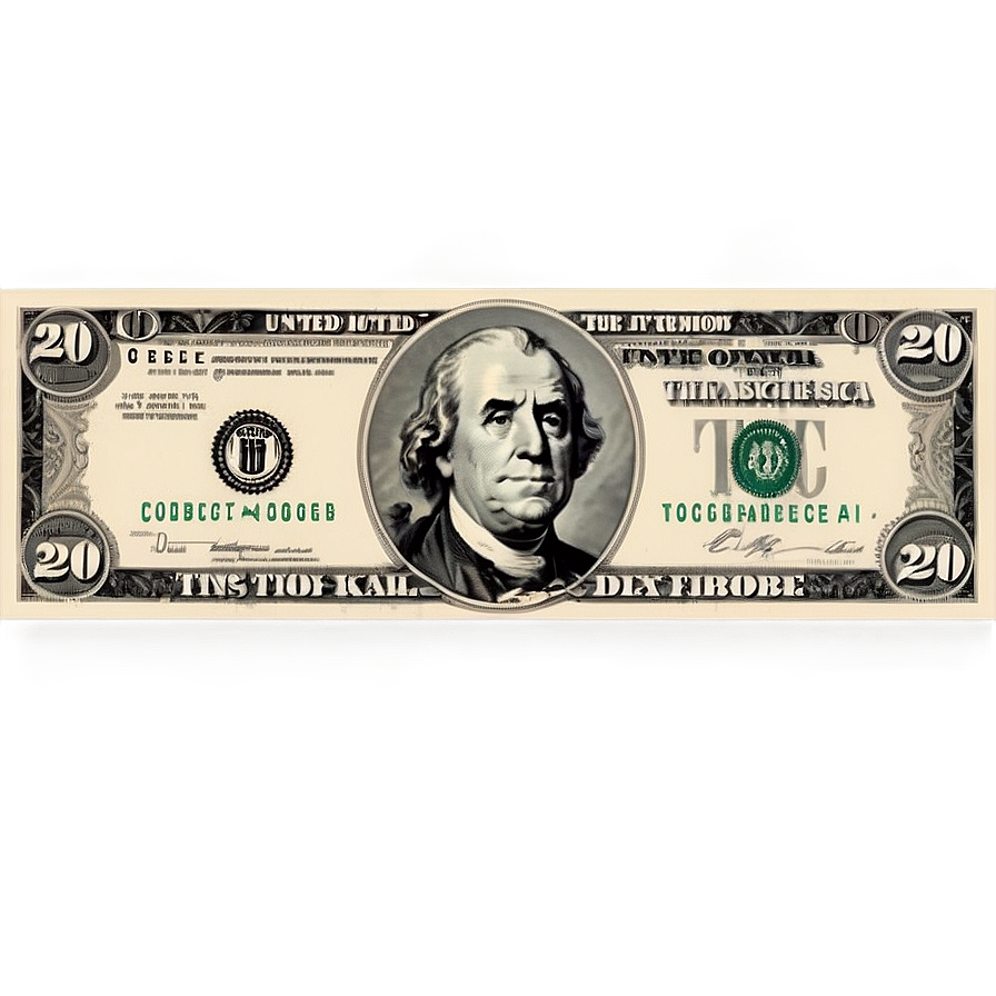 20 Dollar United States Currency Png Fna37 PNG Image