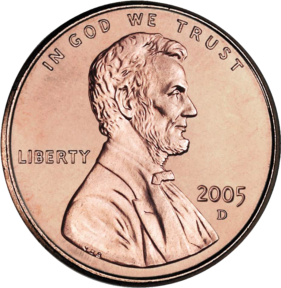 2005 Denver Mint Lincoln Penny PNG Image