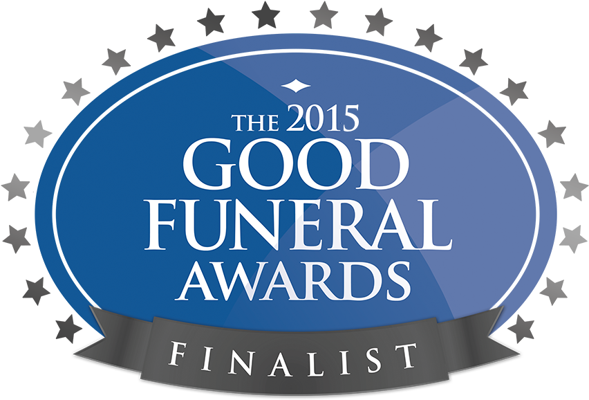 2015 Good Funeral Awards Finalist Badge PNG Image