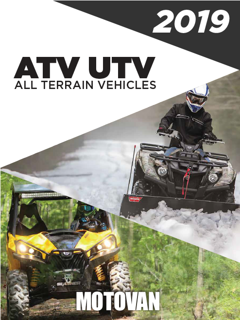 2019 A T V U T V All Terrain Vehicles Catalog Cover PNG Image