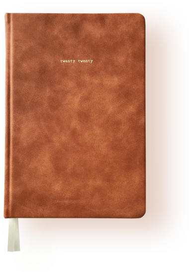 2020 Brown Leather Diary PNG Image