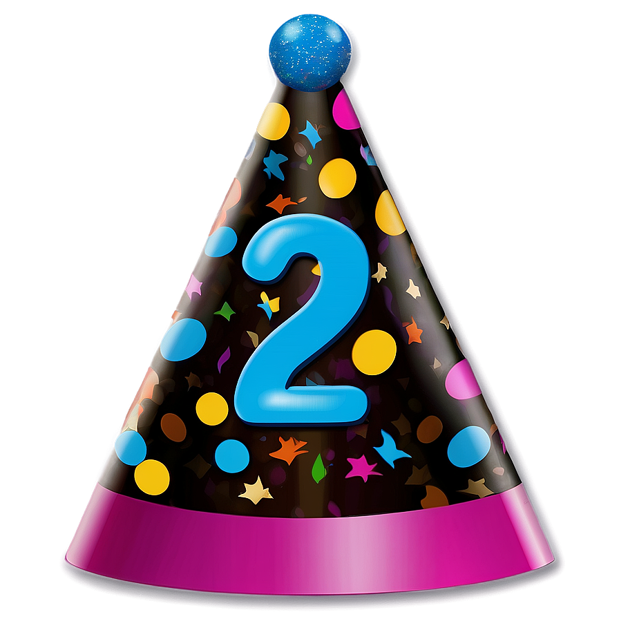 2nd Birthday Party Hat Png Thv89 PNG Image