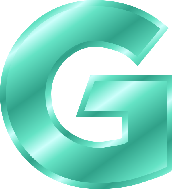 3 D Letter G Design PNG Image