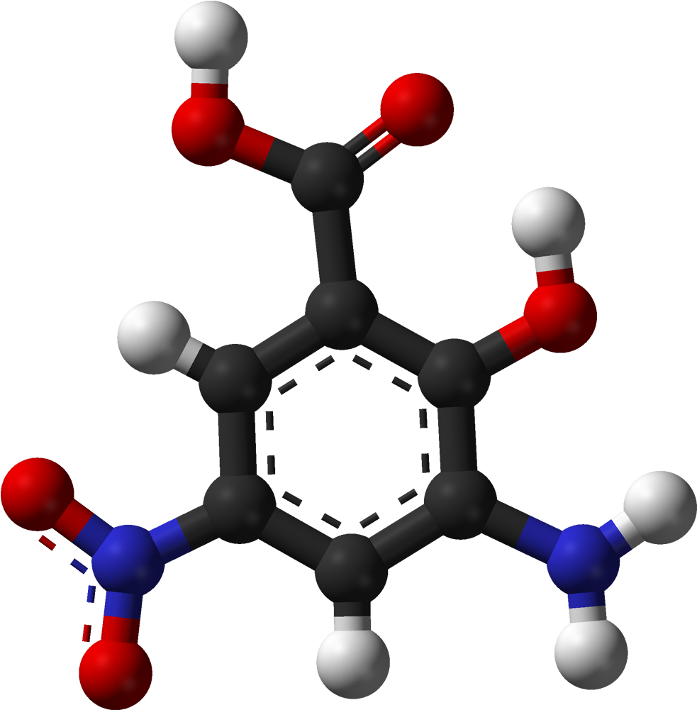 3 D Modelof Acetylsalicylic Acid Molecule PNG Image