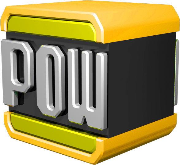 3 D P O W Graphic PNG Image