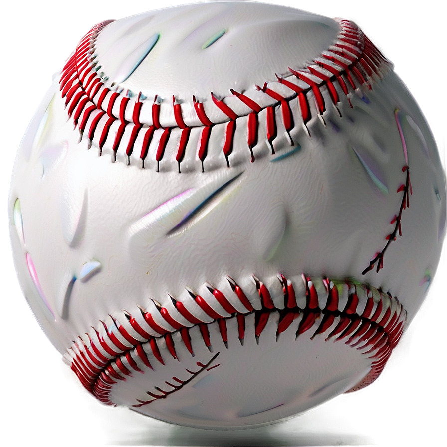 3d Baseball Stitching Effect Png Aqh46 PNG Image