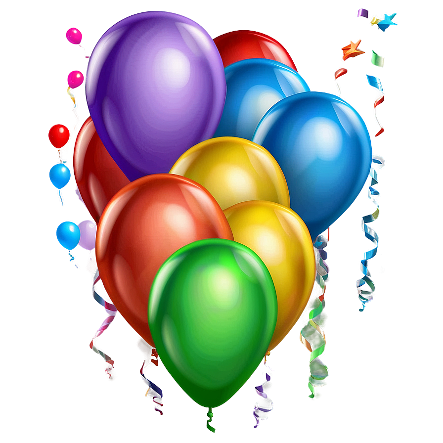 3d Birthday Balloon Png Gmp PNG Image