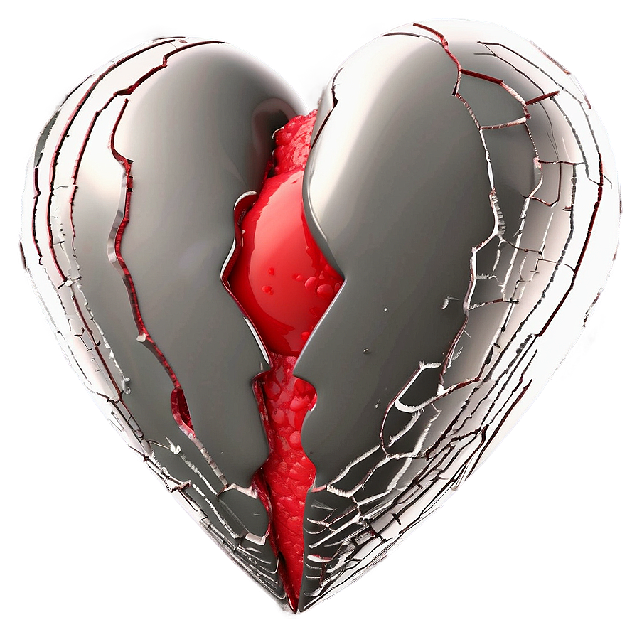 3d Broken Heart Png Jsw69 PNG Image