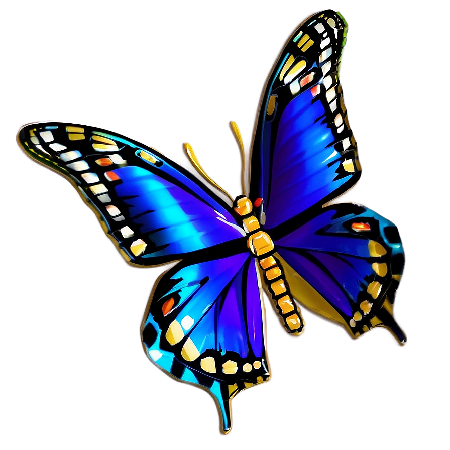 3d Butterfly Model Png Kkg13 PNG Image